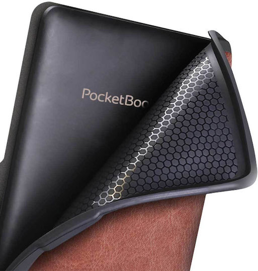 Pocketbook Флип Капак Издръжлив Кафяв (Pocketbook 606, 616, 617, 618, 627, 628, 632, 633)
