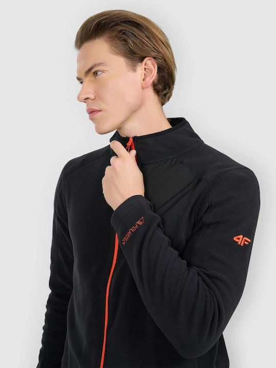 Ανδρική Ζακέτα Fleece Μαύρη