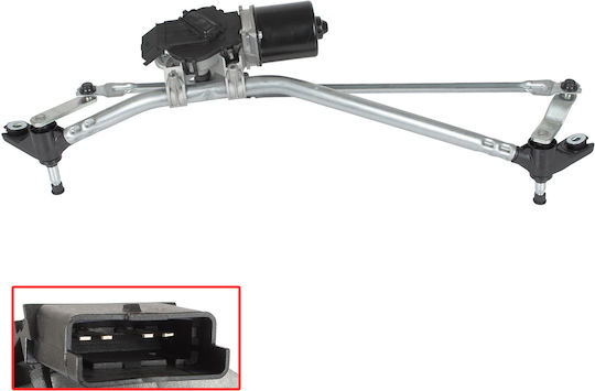Renault Kangoo Ii 2008 Front Wischer-Gestänge + Motor