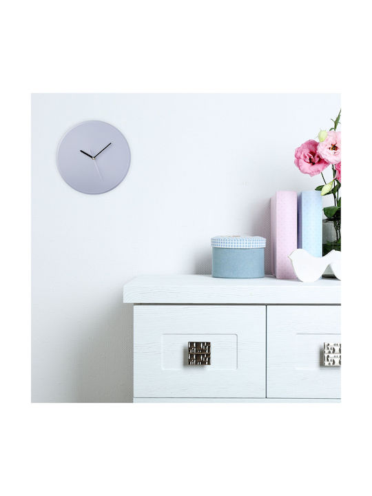 Relaxdays Wall Clock Gray Ø30.5cm