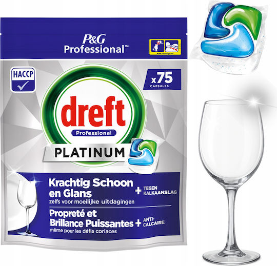 Dreft Geschäftliche 75 Kapseln Geschirrspülmittel