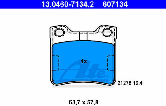 Placute de frana Peugeot 406 8b Ate 13046071342