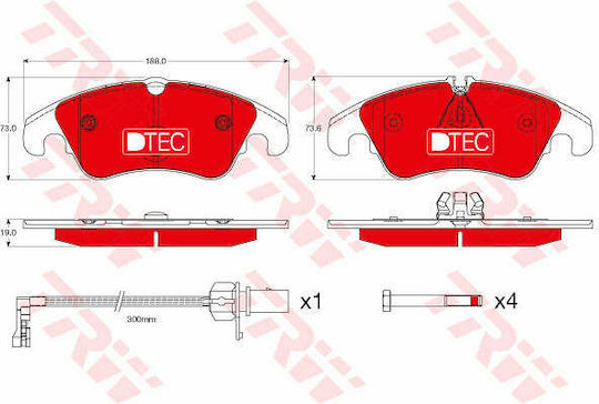 Set Plăcuțe De Frână Disc Frână Gdb1768dte