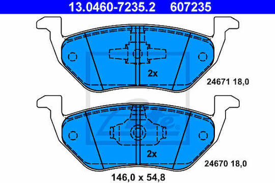 Brake Pads Mazda Tribute Ep Ate 13046072352