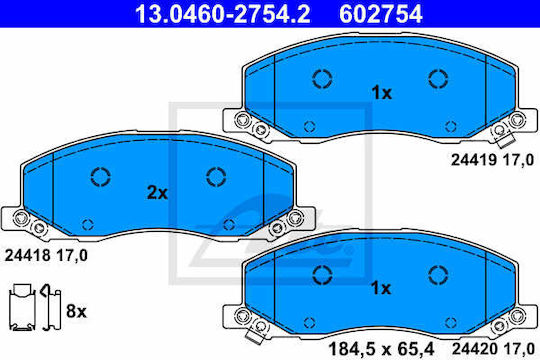 Brake Pads Opel Insignia Ate 13046027542