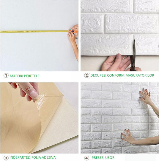 Panouri Decorative 3D Din PVC Autoadezive Gri 70x77cm 10 Bucăți
