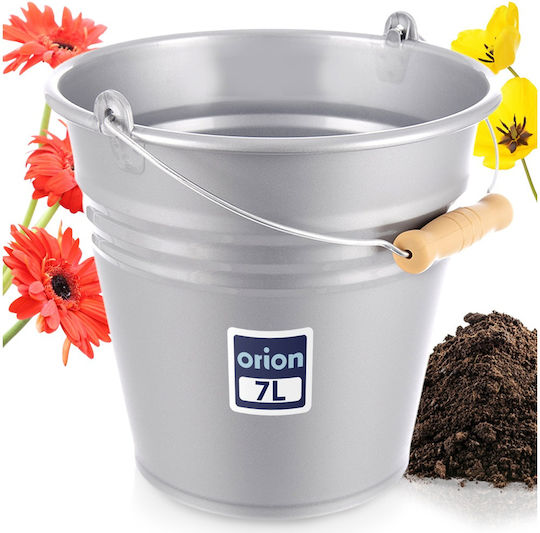 Orion Κουβάς Πλαστικός Χωρητικότητας 7lt Γκρι