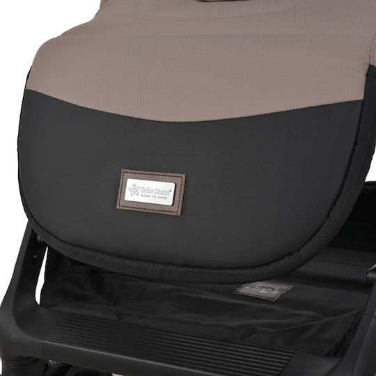 Bebe Stars Isla Baby Stroller Suitable for Newborn Almond Beige 8.7kg