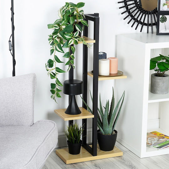 Vilde Metal Plant Stand Black