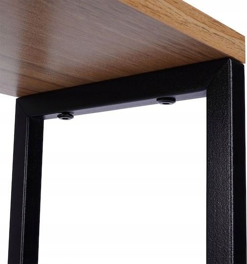 Vilde Βάση Γλάστρας Μεταλλική Μαύρη 62x24x80εκ.