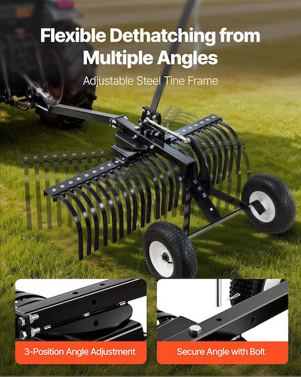 Vevor Lawn Rake with Pole