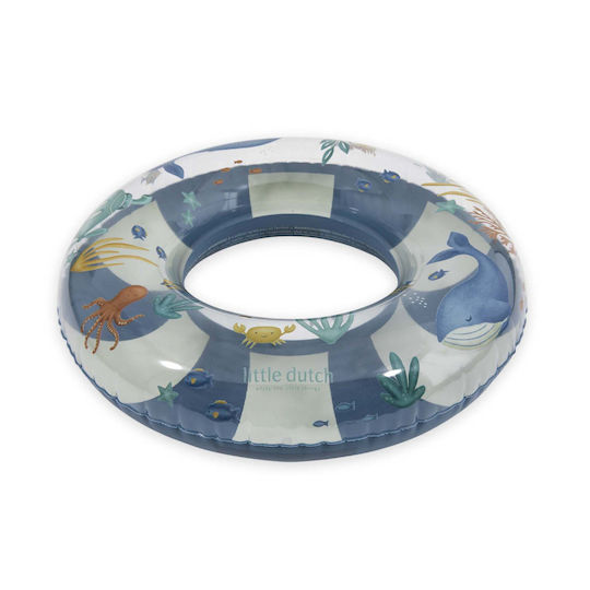 Little Dutch Kids' Swim Ring Ocean World Blue 50 Cm