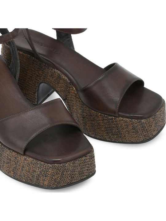Damen Sandalen Braun