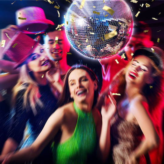 Relaxdays Glob Disco 50 Cm Bej 50x50x50 Cm