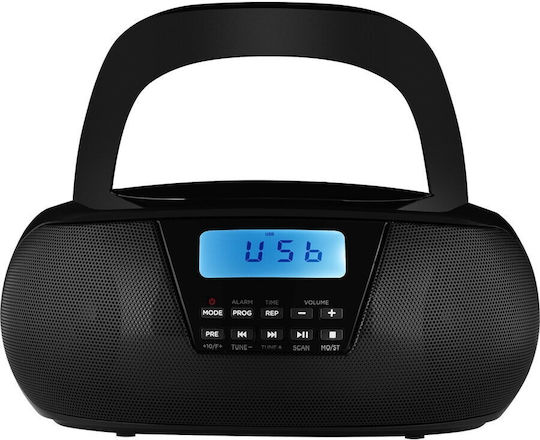 Ecg Cdr 550 Radio Cd Player 2 X 1.5 W Rms Tuner Fm Memorie 40 Posturi Usb Negru