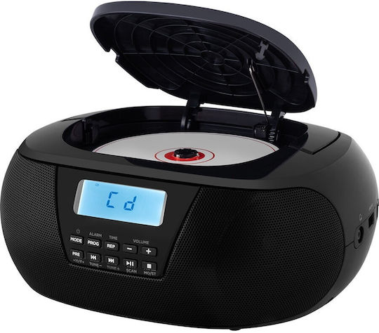 Ecg Cdr 550 Radio Cd Player 2 X 1.5 W Rms Tuner Fm Memorie 40 Posturi Usb Negru