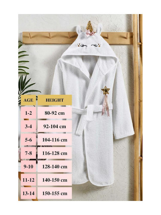 Rebeka Home Kids Bathrobe Beige with Hood