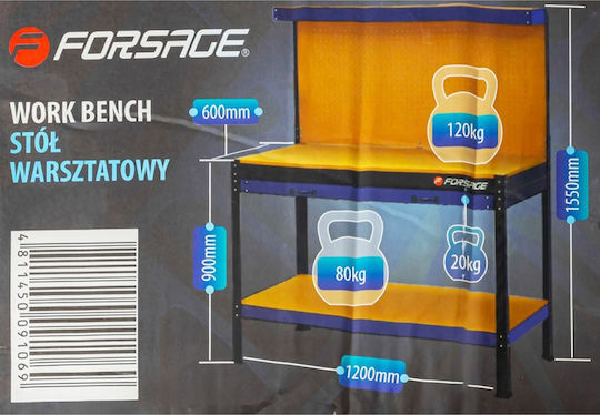 Workshop Tool Workbench 120 Cm Drawer Panel Forsage