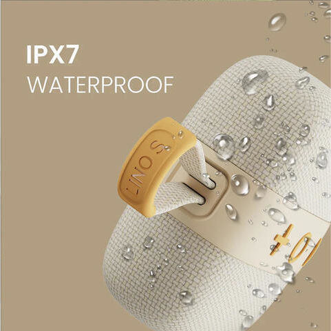 HiFuture LINO S Waterproof Bluetooth Speaker 12W with Battery Life up to 10 Hours Beige