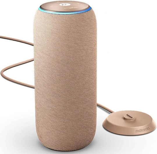 Motorola Sound Flow Waterproof Bluetooth Speaker 30W with Battery Life up to 12 Hours Warm Taupe