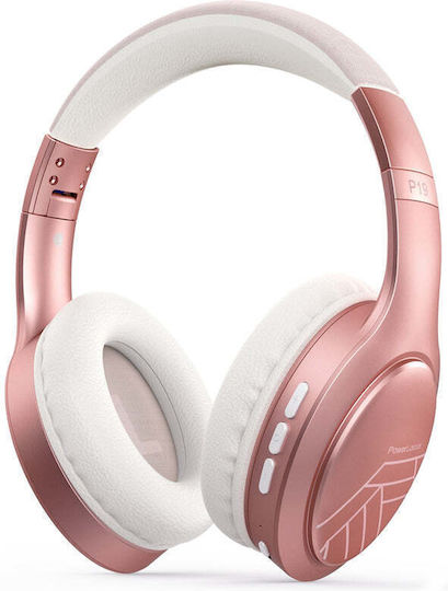 PowerLocus P3 Kabellos / Kabelgebunden Über Ohr Kopfhörer mit 40 Stunden Betriebszeit und Quick Charge Rose Gold
