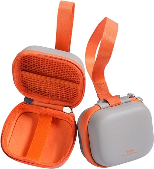 Telesin Disadv Eva Universal Mini Carrying Case Action Cameras Gray Orange