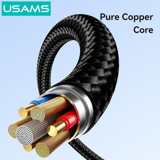 Usams USB-C zu Lightning Kabel 30W Schwarz 1m (SJ770USB01)