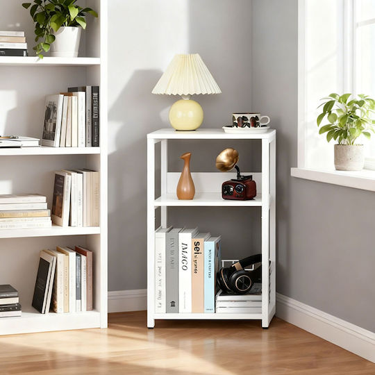 Relaxdays Disc Holder White 65x30x40 Cm