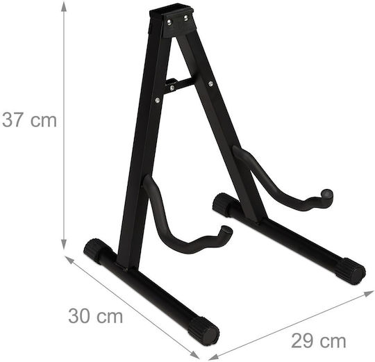 Relaxdays Foldable Guitar Stand Black 37x30x29 Cm