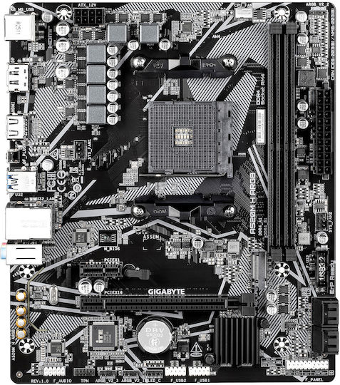 Gigabyte Placă de bază A520M H ARGB Micro ATX cu Socket AMD AM4