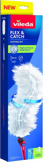 Vileda Flex&catch Feather Duster with Handle & Spare Parts