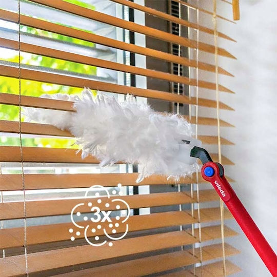 Vileda Flex&catch Feather Duster with Handle & Spare Parts