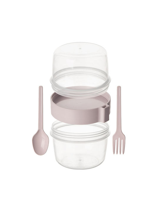 Orion Set Plastic Transparent Lunch Boxes 10.5x12.5cm 2 Pieces