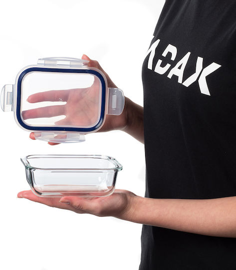 Kadax Set Mittagsboxen Glas Transparente 4 Stück