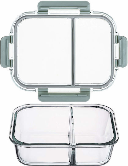 Kadax Kadax Set Mittagsboxen Glas 22x17cm 4 Stück