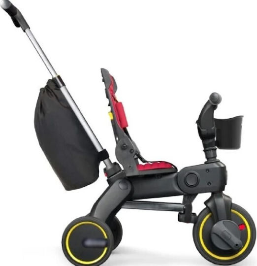 ForAll Kids Tricycle with Storage Basket, Push Handle & Sunshade for 18+ Months Gray