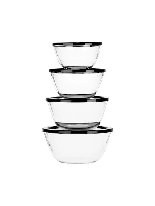 Vilde Vilde Glas Mittagsboxen Transparent 4 Stück