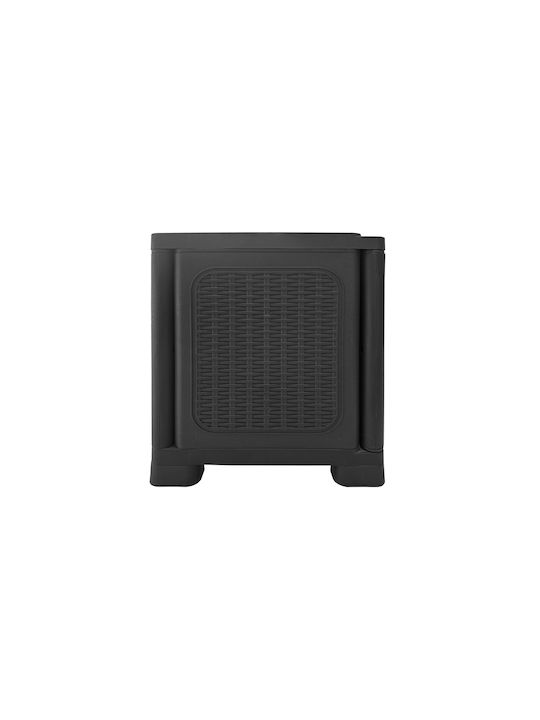 Single-Leaf Plastic Cabinet with 1 Shelf Suitable for Small Spaces 35x44x54 cm