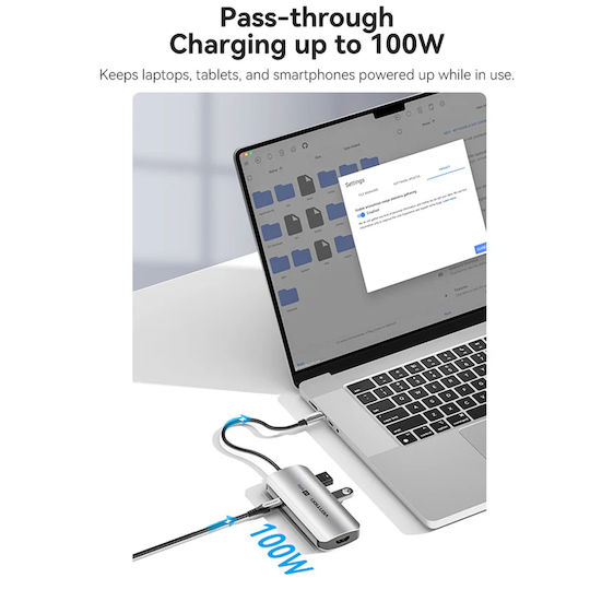 Vention USB-C Docking Station with HDMI 4K PD Gray (TOFHB)
