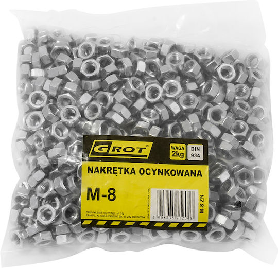 Galvanized Nut Din 934 M-30 M-30 Zn