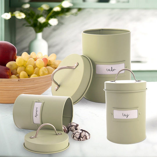 Orion Orion Lebensmittelgläser & Behälter Vase für Kaffee Tee Zucker Nudeln mit Deckel Grüne 2200ml