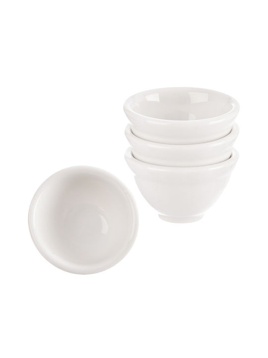 Orion Round Porcelain White Serving Bowl Diameter 6cm 4 Pieces
