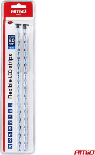 AMiO LED Car Strip 12V Blue