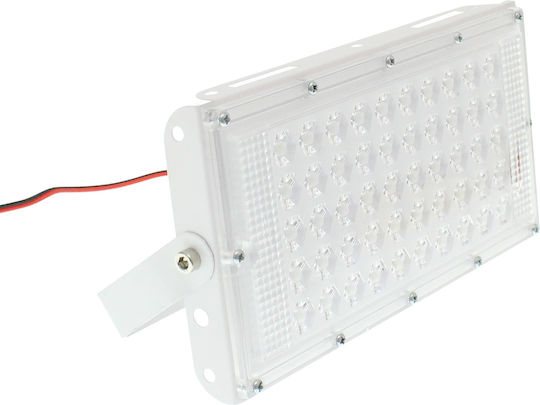 Super Slim Waterproof LED Flood Light 50W Cold White 6500K IP65