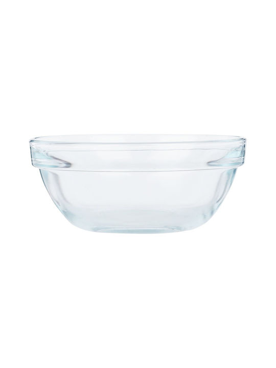 Excellent Houseware Servierschalen Eiscreme Rund Glas Transparent mit Durchmesser 10,5cm 4 Stück