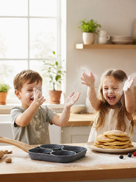 Tigaie Dublă pentru Pancakes din Aluminiu cu Acoperire Antiaderentă 35.6cm