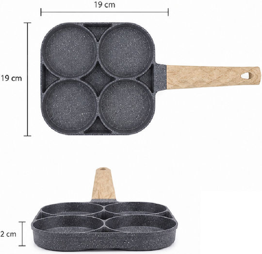 Διπλό Τηγάνι για Pancakes από Αλουμίνιο με Αντικολλητική Επίστρωση 35.6cm