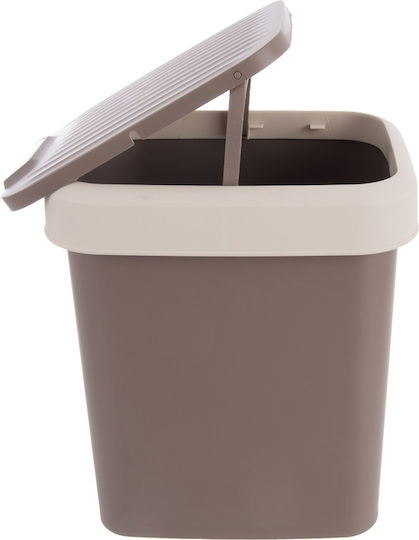 Orion Coș De Gunoi Din Plastic Maro 12lt