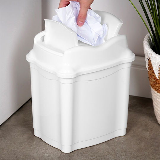 Orion Plastic Waste Bin White 5L