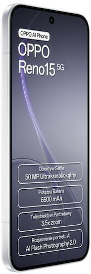 Oppo Reno15 5G Dual SIM (8/512GB) Alb Aurora
